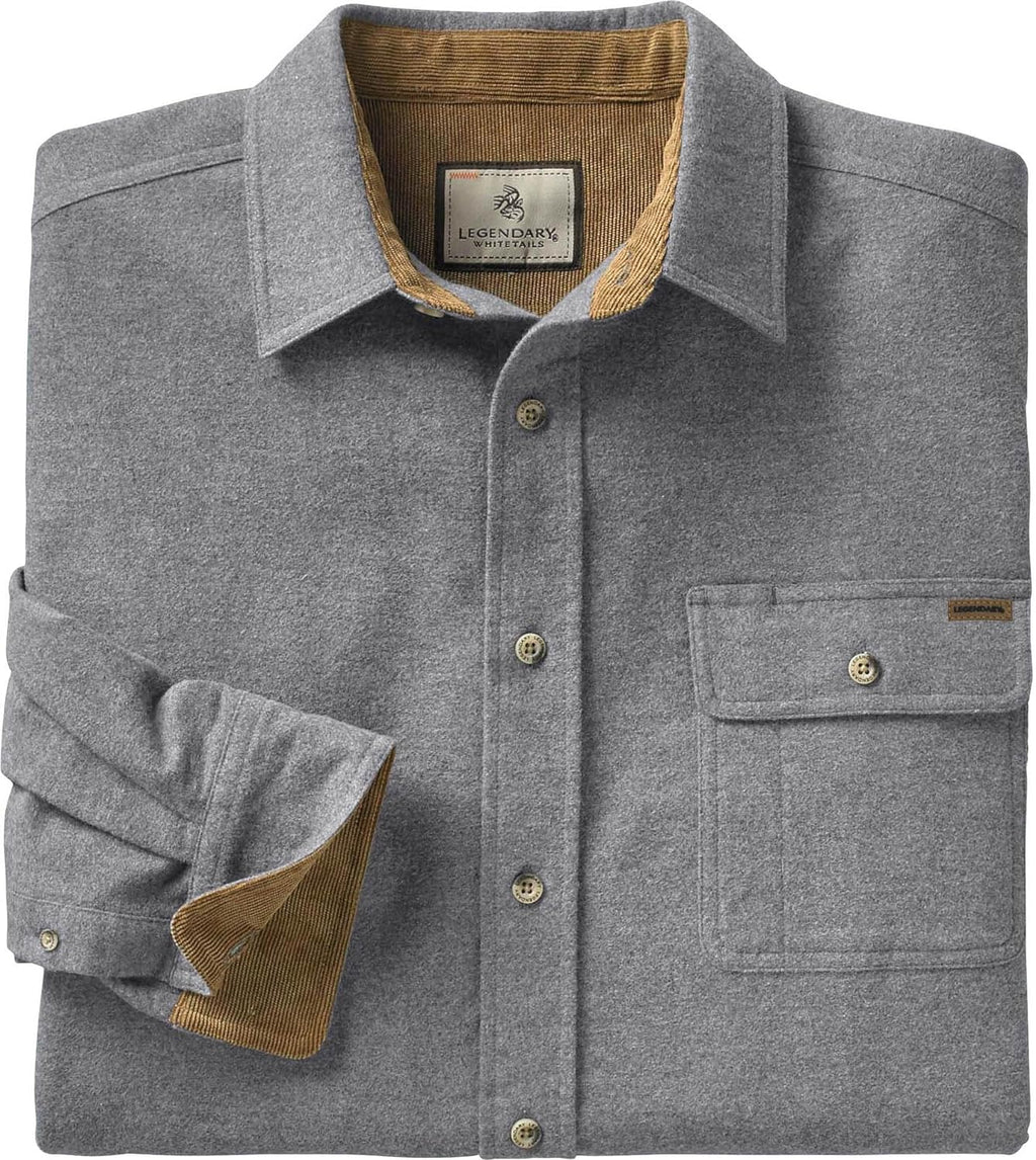 Mens Long Sleeve Button down 100% Cotton Flannel Shirt